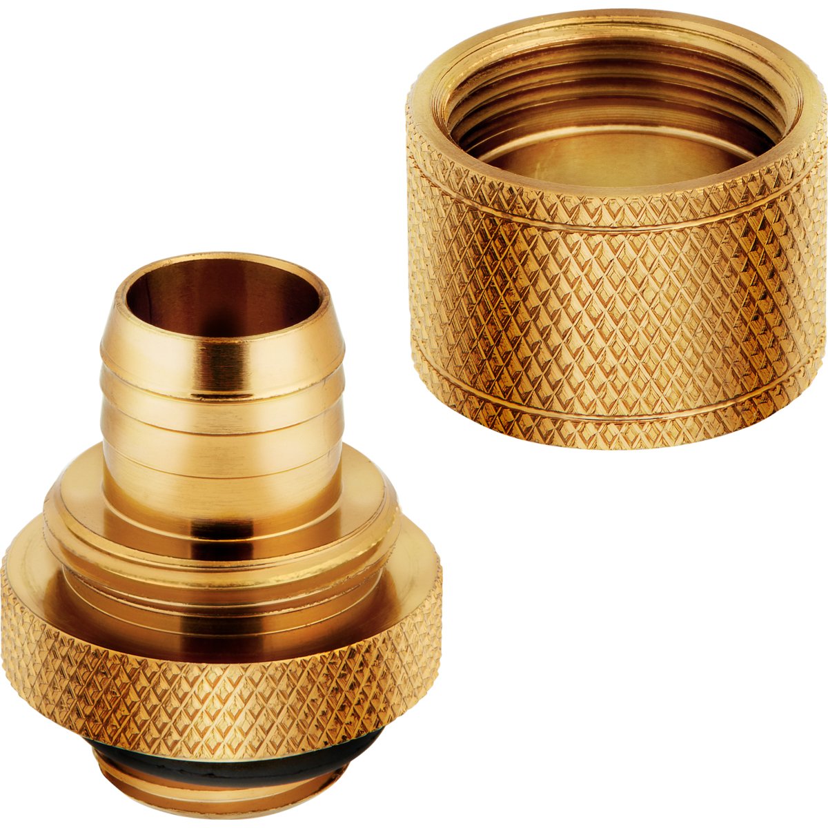 K Corsair Hydro X Series Xf Compression G1 4 13 10 Fittings Four Pack - Gold