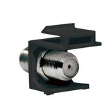 Keystone Empalme F-Type 75 Ohm F F, Negro Logilink