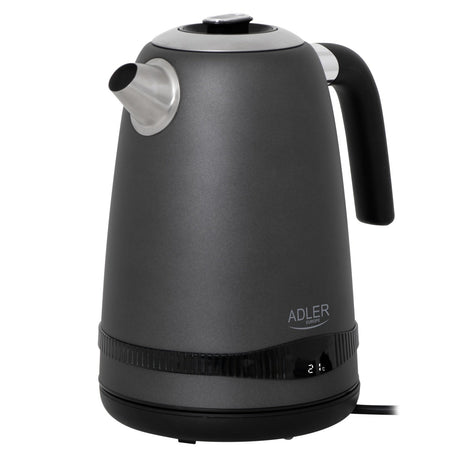 EAN 5905575902948 - Adler AD 1295G tetera eléctrica 1,7 L 2200 W Negro, Acero inoxidable, Gris imagen 3