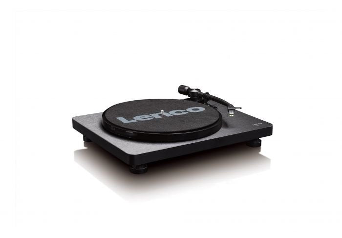 Tocadiscos  Lenco L-30 Black  De Tracción Por Correa Negro