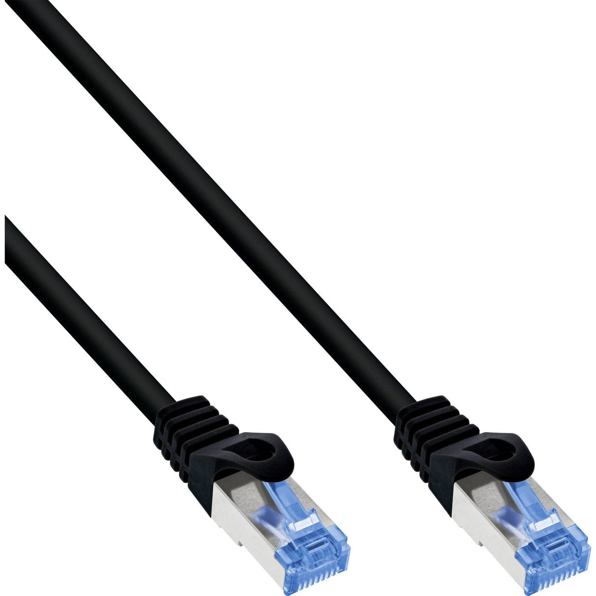 Cable De Red Inline, Cat.6a, S/Ftp, Tpe Flexible, Negro, 15m