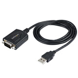 Startech Cable De 91cm Usb A Serie Con Retención De Puerto Com, Conversor Db9 Rs232 Macho A Usb, Adaptador Usb A Serie Para Plc/Impresora/Escáner, Chipset Prolific, Win/Mac