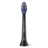 Philips Hx6056 88 Sonicare Sensitive Replaceable Toothbrush Heads, Black, 6 Pcs