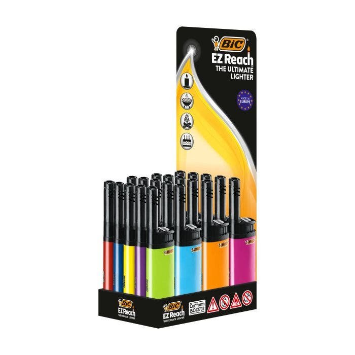 Encendedor Multiusos Ez Reach Colores Surtidos Expositor 20 Uds