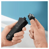 Afeitadora Braun Serie 3 301s Color Negra Inlambrica Recargable