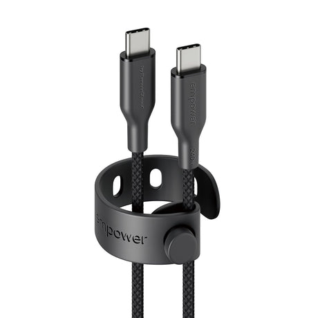 EAN 5715685027673 - PanzerGlass empower by ® Racing 240W USB-C to USB-C Cable | USB 2.0 | 2M | Space Black cable USB Negro imagen 1