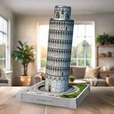 Ravensburger 3d Puzzle Iconics: Slate Tower From Pisa - Con Luz 216 Partes 12008028