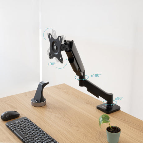 EAN 8433281016484 - TooQ DB1733TNR-B soporte para monitor 81,3 cm (32") Escritorio Negro imagen 6