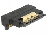 Adaptador De Delock Sata 22pin Socket> Enchufe Negro, Ángulo Hacia Abajo 63943