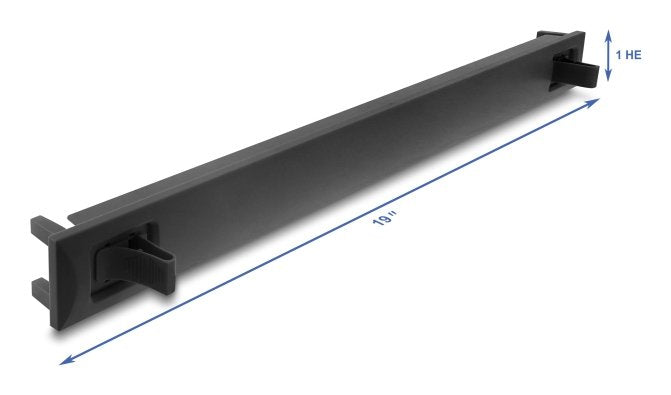 19? 1 He Blindpanel Abs Kunststoff Mit Einrastfunktion (Snap-In) Schwarz