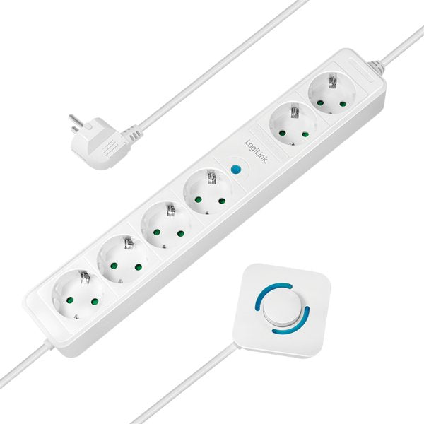 EAN 4052792063455 - LogiLink LPS271 base múltiple 1,5 m 6 salidas AC Interior Blanco imagen 1
