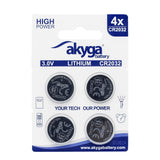 Akyga Aky2100 Pila Un Solo Uso Cr2032 Lithium-Manganese Dioxide (Limno2)