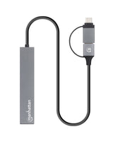 EAN 766623181006 - Manhattan 181006 hub de interfaz USB 3.2 Gen 1 (3.1 Gen 1) Type-A 5000 Mbit/s Gris imagen 4