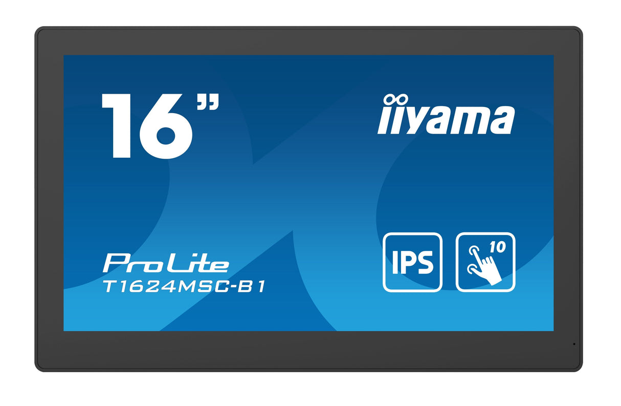 Monitor Iiyama 39.5cm (15,6") T1624msc-B1   16:9  M-Touch Hdmi+Usb