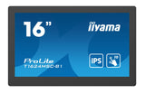Monitor Iiyama 39.5cm (15,6") T1624msc-B1   16:9  M-Touch Hdmi+Usb