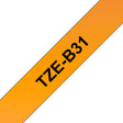 EAN 4977766691628 - Brother TZE-B31 cinta para impresora de etiquetas Negro sobre naranja fluorescente imagen 1