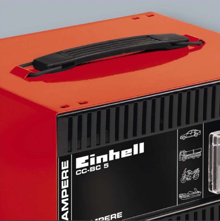 Einhell Cc-Bc 5 Cargador De Batería Para Vehículos Negro, Rojo