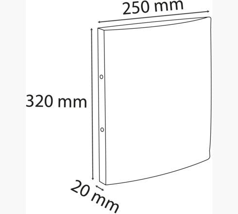 Exacompta Carpeta 2 Anillas 15mm Pp Flexible A4 Con Etiqueta En Lomo Negro