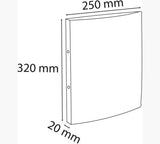 Exacompta Carpeta 2 Anillas Pp A4 15mm Flexible Con Etiqueta En Lomo