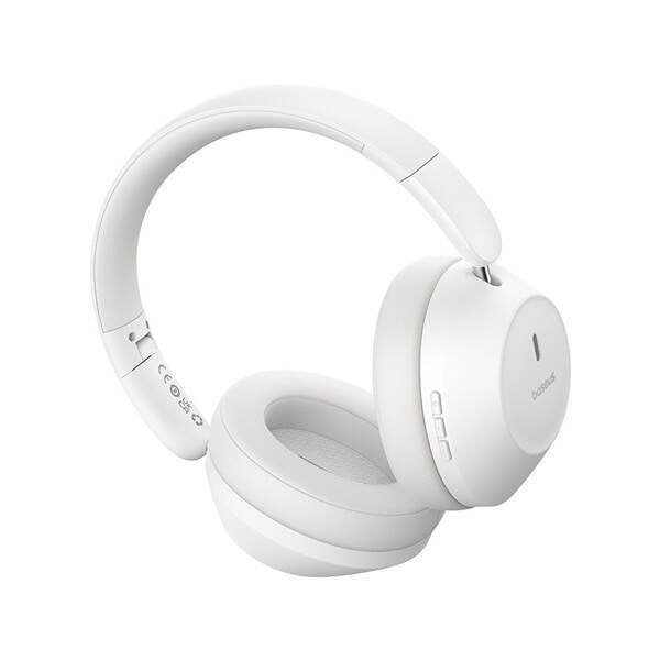 Baseus Earphone Bluetooth Bass 30 Max Wireless Headphones, Bt 5.3, White Eu (A00070700211-00)