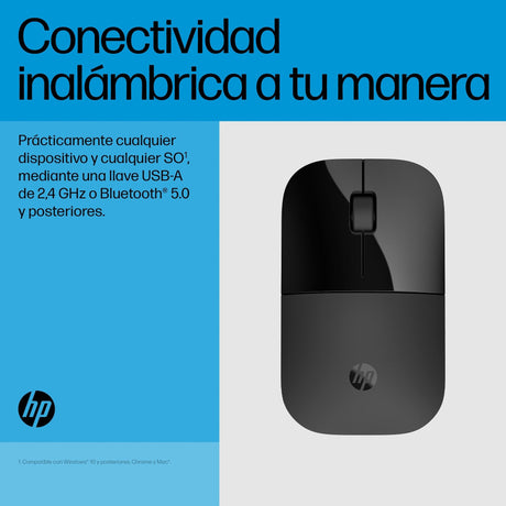 EAN 0197029312853 - HP Z3700 Dual Black Mouse ratón Oficina Ambidextro RF inalámbrico 1600 DPI imagen 10