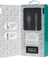 Estuff Es605151 Cable Usb 1 M Usb 3.2 Gen 1 (3.1 Gen 1) Usb C Usb A Gris