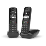 EAN 4250366854991 - Gigaset AS690 Duo Teléfono DECT/analógico Identificador de llamadas Negro imagen 1