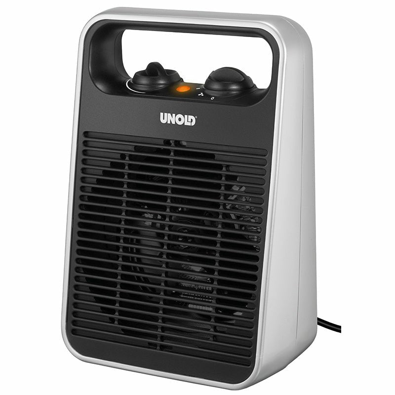 Calefactor Eléctrico Unold 86106 Calentador De Ventilador Negro, Plata 2000 W