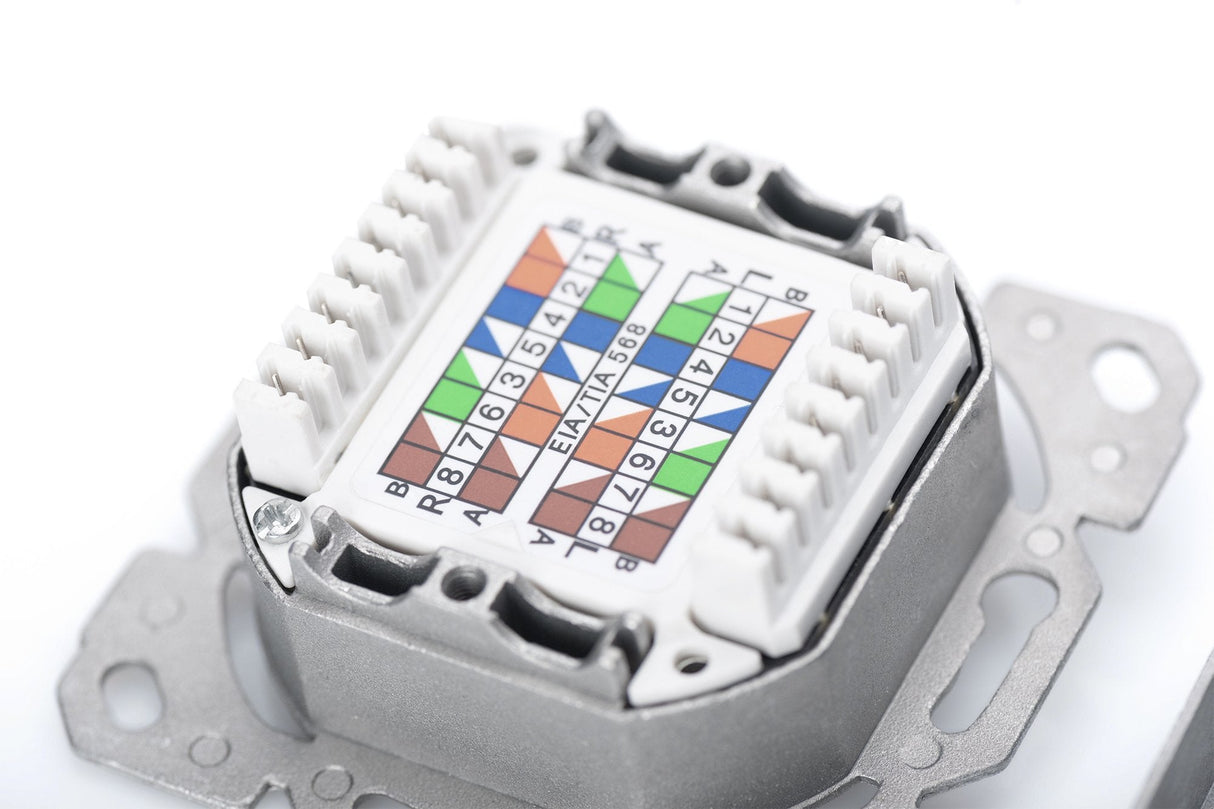 EAN 4016032320197 - Digitus DN-9007-1 toma de corriente 2 x RJ-45 Blanco imagen 3