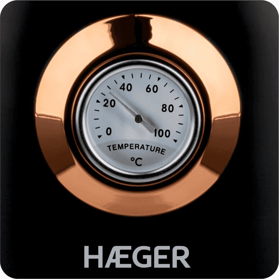 Hervidora Haeger Art Deco Black