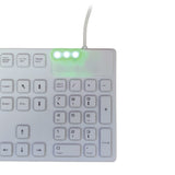 Mcl-Samar Teclado Étanche Con Cable En Silicona - Blanco