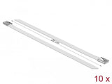 Delock Edelstahlcablebinder L 200 X B 7,9 Mm Weiss 10 Stück