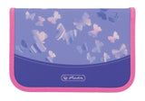 Herlitz Loop Plus Butterfly Paradise Juego De Mochila Escolar Chica Poliéster Lila, Rosa