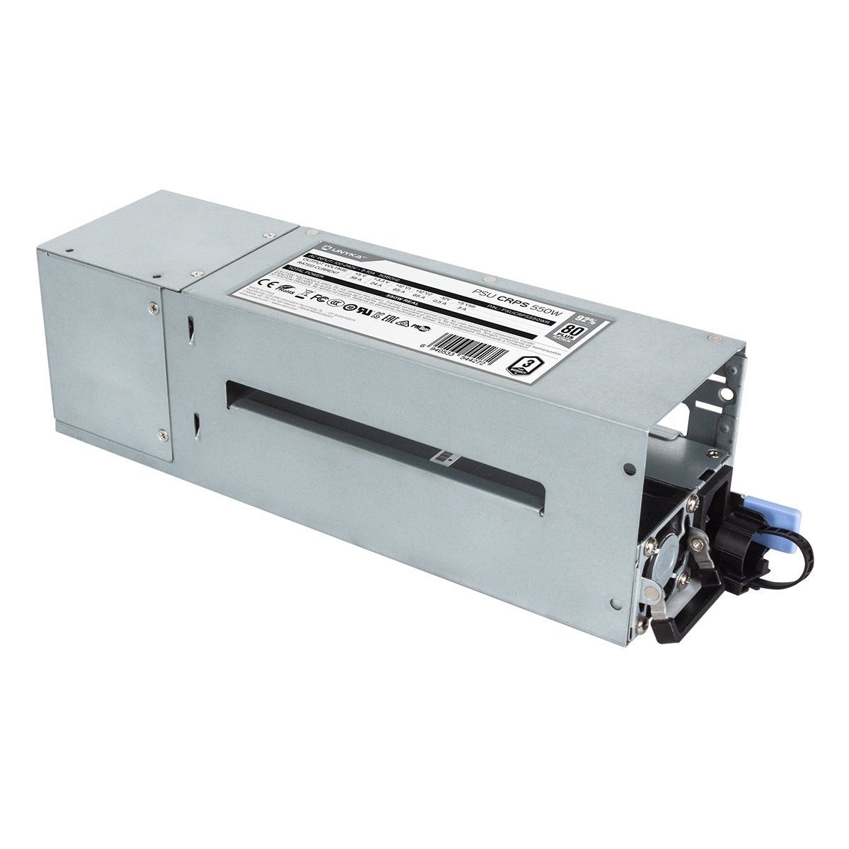 Fuente De Alimentacion Redundante Unyka 2 Fuentes ,Crps 550wr 80+ Platinium Apfc Activo