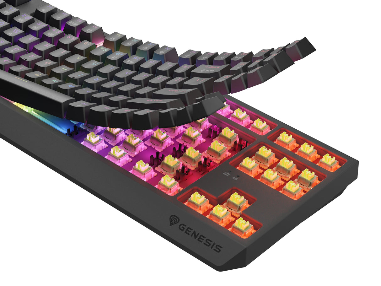 Genesis Thor 230 Tkl Wireless Czarna Rgb Outemu Silent Lemon