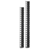 Apc Placa De Guiado De Cables Para Armario Eléctrico - Negro - 45u - Conforme Taa (Paquete Con 2)