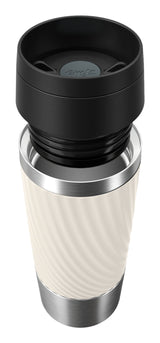 Emsa Travel Mug Classic Twist  (Creme/Edelstahl, 0,36 Liter) N2025400