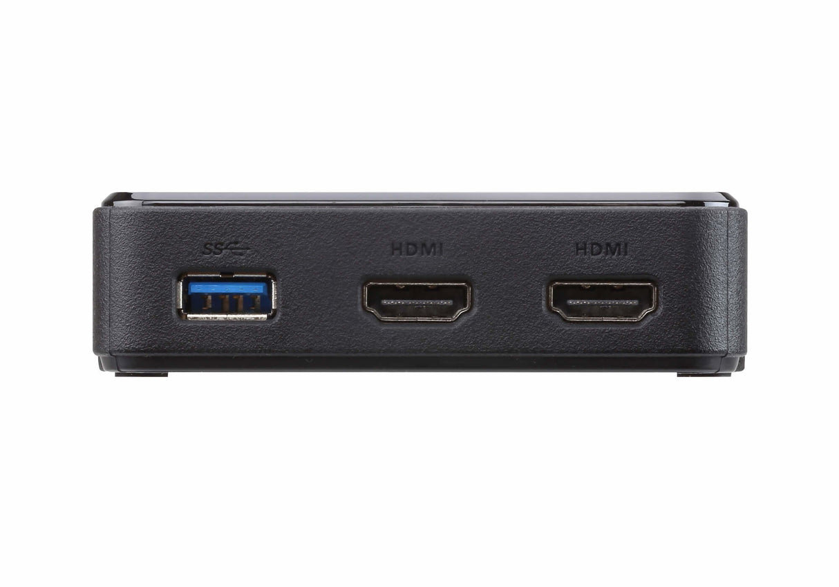 Adaptador Usb Type-C Dual-Hdmi Mini Dock Usb-C - 2x Hdmi / 1x Usb 3.1 Gen1 Negro/Gris
