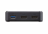 Adaptador Usb Type-C Dual-Hdmi Mini Dock Usb-C - 2x Hdmi / 1x Usb 3.1 Gen1 Negro/Gris