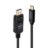EAN 4002888435024 - Lindy 43502 adaptador de cable de vídeo 3 m USB Tipo C DisplayPort Negro imagen 1