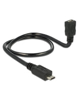 Delock 83925 Cable Usb 2.0 Micro-B Male > Usb 2.0 Micro-B Female Otg Shapecable 0.50 M