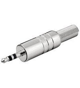 Conectorjack 3.5" Macho Stereo Metálico Con Proteccion Cable