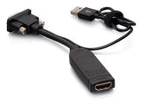 C2g Vga To Hdmi Dongle Adapter Converter Adaptador De Vídeo Hdmi Usb A Hd-15 (Vga) Macho Negro
