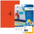 EAN 4008705045629 - HERMA 4562 etiqueta autoadhesiva Rectángulo Rojo 80 pieza(s) imagen 1