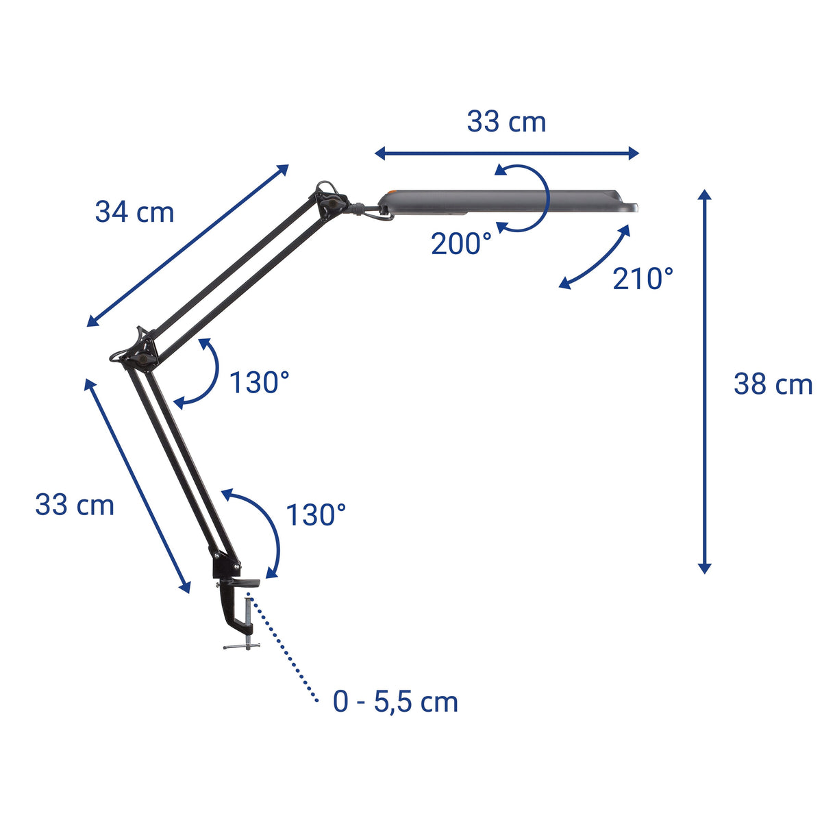 EAN 4002390055314 - MAUL MAULatlantic lámpara de mesa LED Negro imagen 7