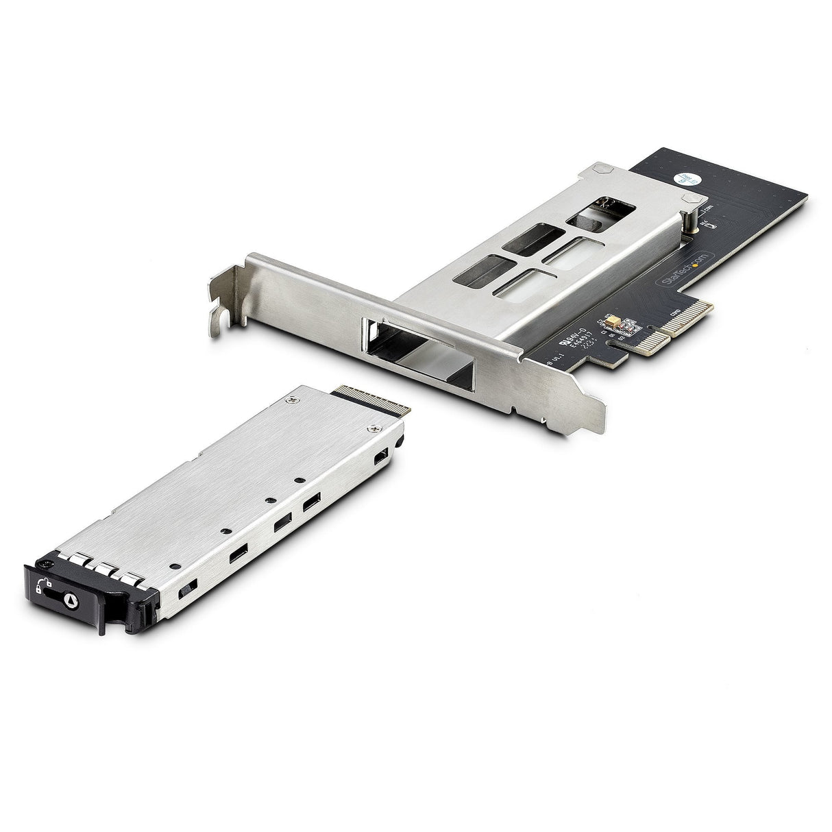 Startech Tarjeta Pcie X4 A Ssd Nvme M.2 - Rack Móvil Backplane Con Bandeja Removible Hot Swap Intercambiable En Caliente Con Llave