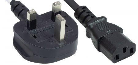 EAN 0766623382786 - Manhattan 382786 cable de transmisión Negro 1,8 m C13 acoplador BS 1363 imagen 1