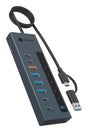 EAN 4250078174929 - ICY BOX IB-HUB1743-CPD USB 3.2 Gen 2 (3.1 Gen 2) Type-A + Type-C 10000 Mbit/s Azul imagen 1