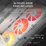 Caja Pc Corsair 3200d Rs Mid-Tower Performance White Cc-9011335-Ww