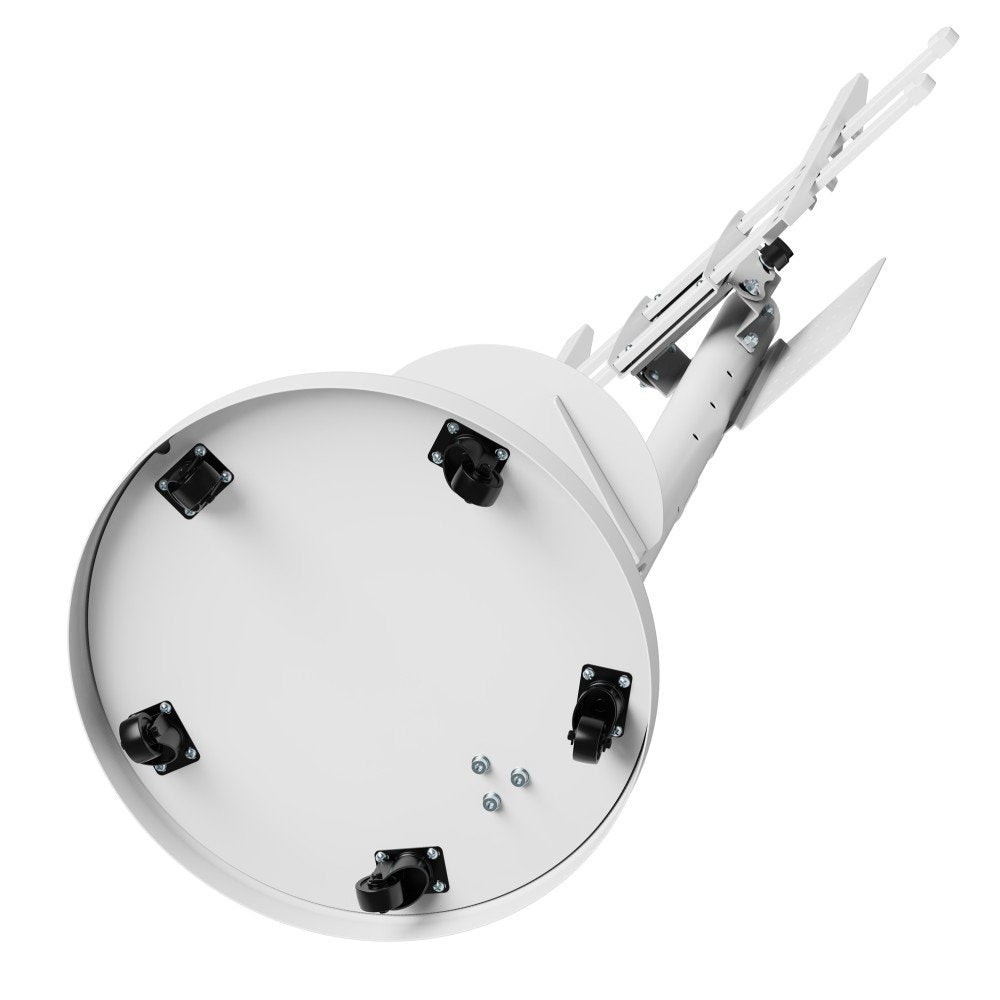 Techly Floor Stand With Trolley Shelf Lcd Led Plasma Tv 37inch-86" White